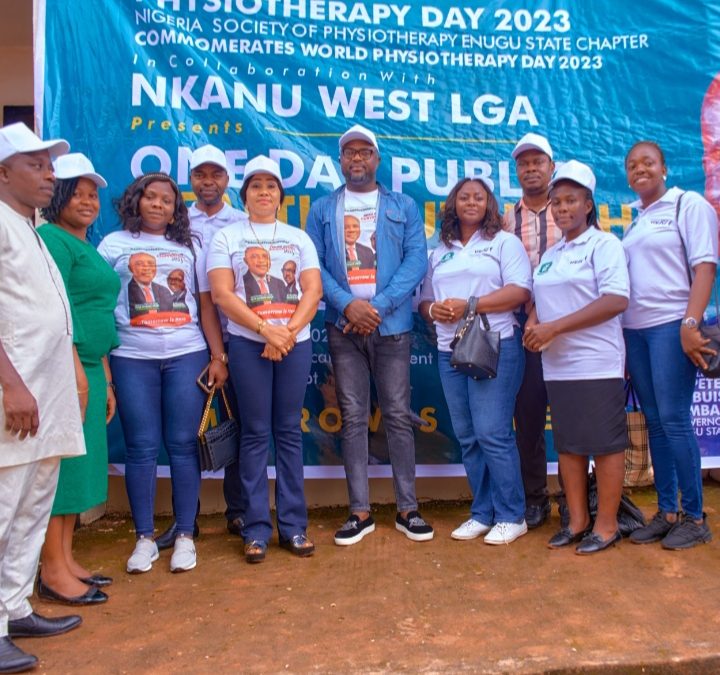 World Physiotherapy Day: Council chairman, Ejim, partners Physiotherapists Society on Free Public Health Outreach in Nkanu West LGA